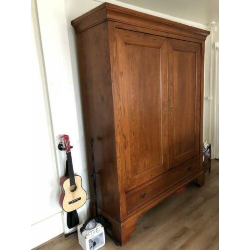??prachtige eiken houten kast 2 deuren planken lade restylen
