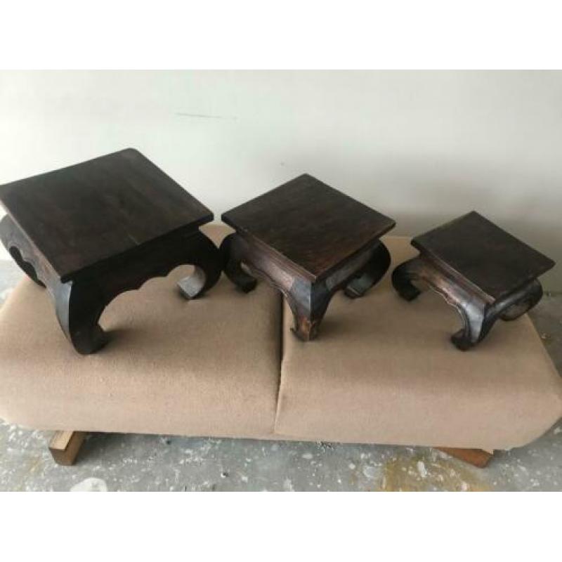 Opiumtafeltjes Teak 5x