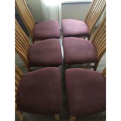 Eetkamer stoelen 6x