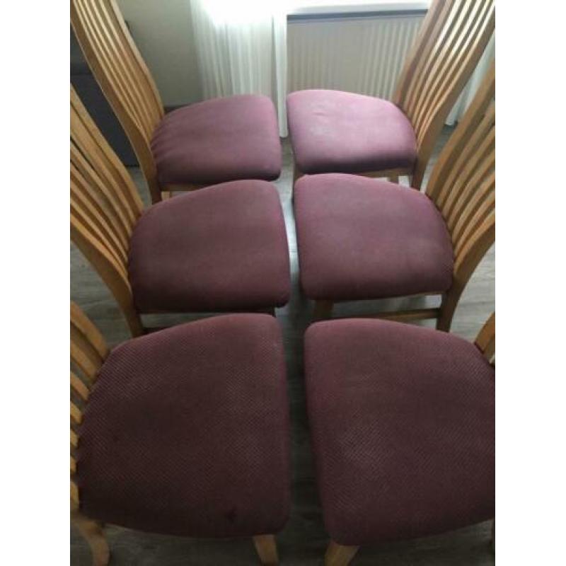 Eetkamer stoelen 6x