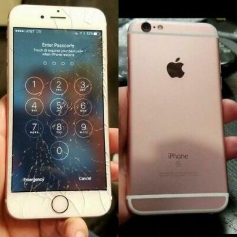 iPhone scherm reparatie Locatie barst kapot 8 7 6s 6 5s X XR
