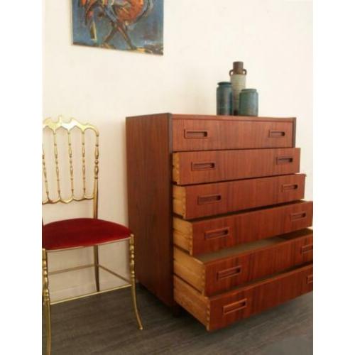 Deense jaren 60 design ladekast in teak - retro vintage