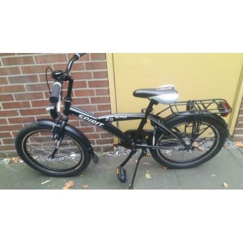 Spirit Alpha zwarte jongensfiets 20 inch