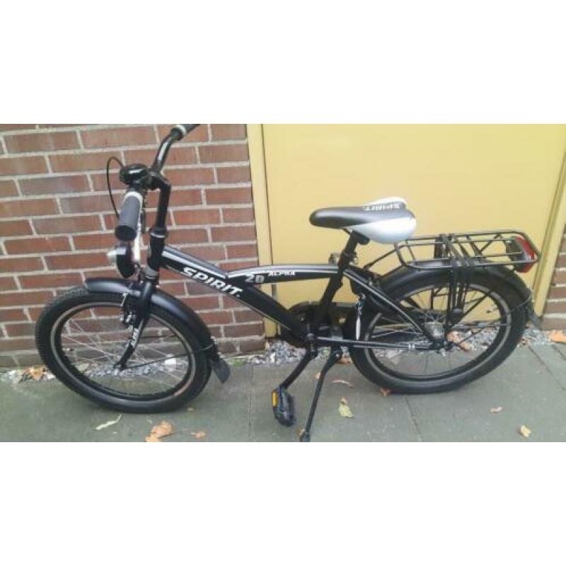 Spirit Alpha zwarte jongensfiets 20 inch