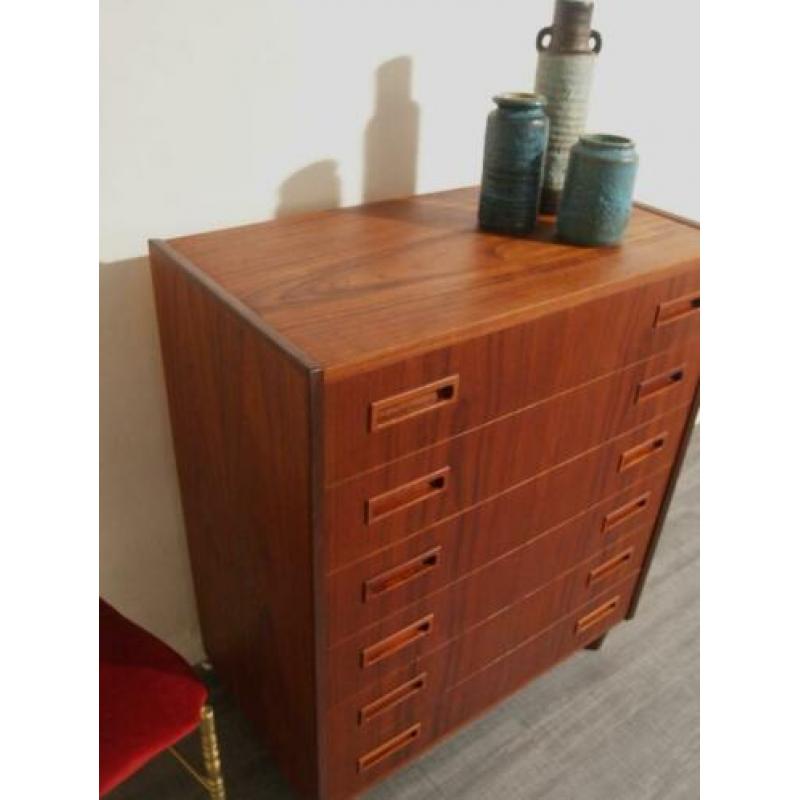 Deense jaren 60 design ladekast in teak - retro vintage