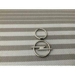 Opel rond zilveren logo sleutelhanger