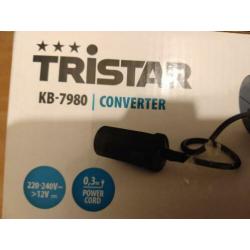 Tristar omvormer/converter NIEUW 230/12volt