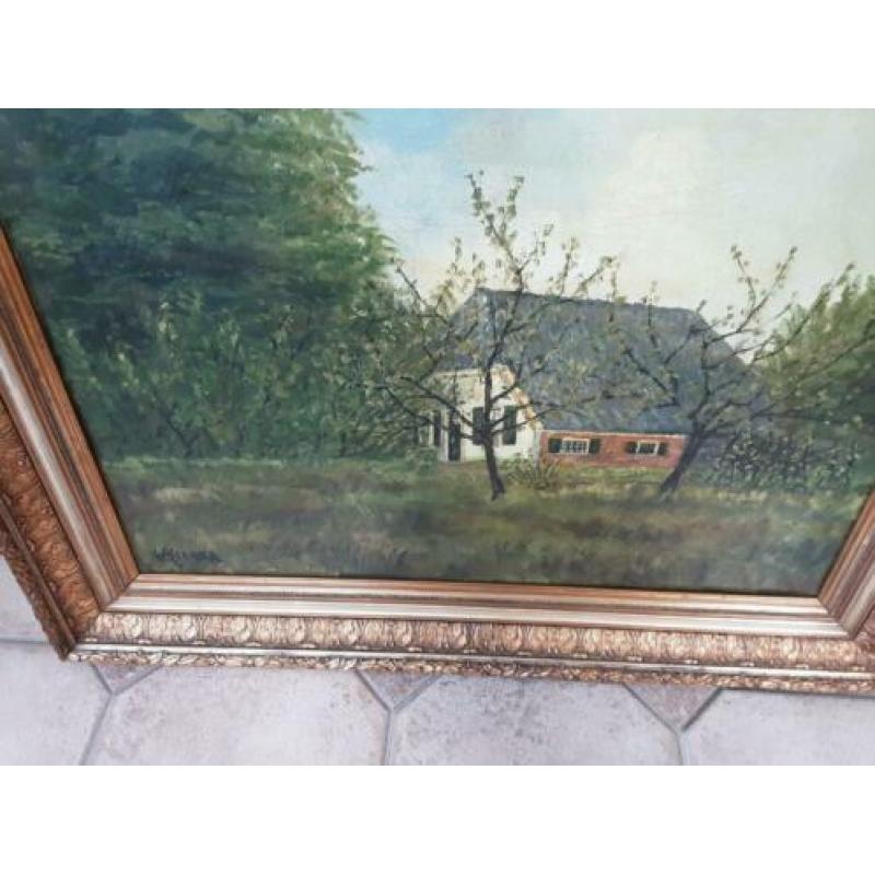 Groot schilderij antiek