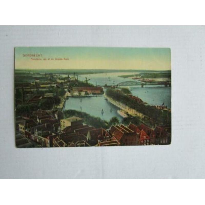 Ansichtkaart Dordrecht panorama van af de groote kerk