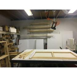 Aanbieding:Handbespannen,katoenen schildersdoek- 100 x200 cm