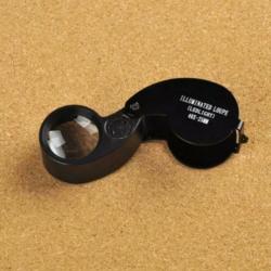 Loep Vergrootglas Loupe LED verlichting vergroot 40X zwart