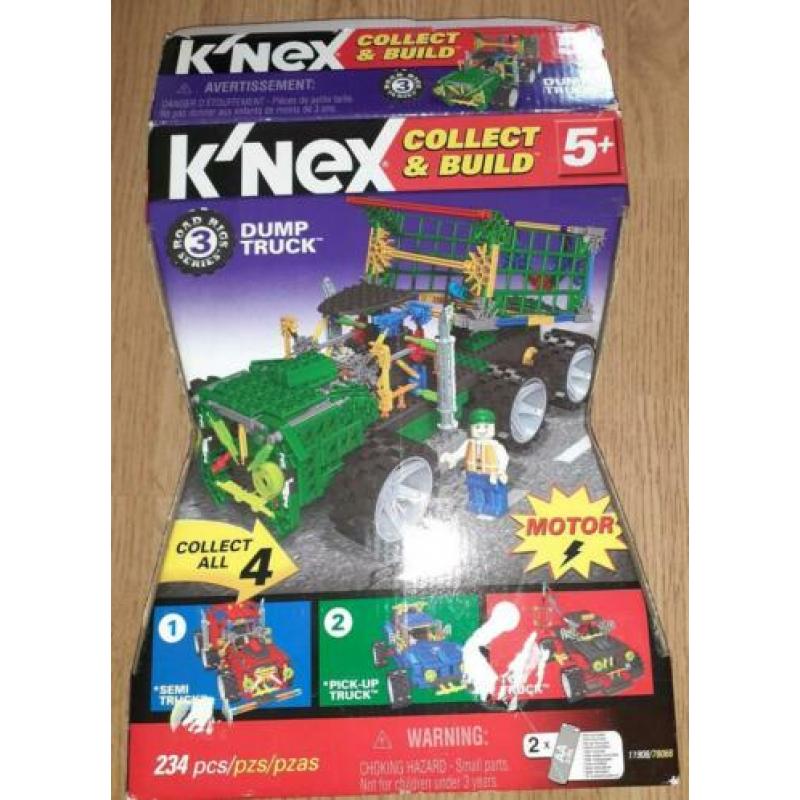 K'nex dump truck met motor. Zgan