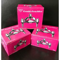 Vintage kandelaars BMF Combi-Leuchter 9151 in originele doos
