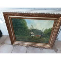 Groot schilderij antiek