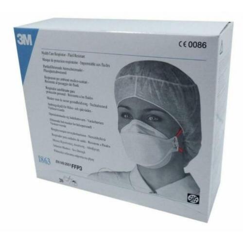 10x 3M 1863 FFP3 anti coronavirus facemask