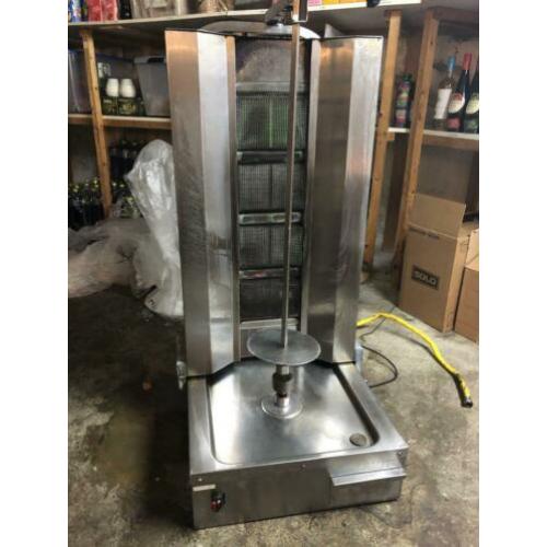 Werkende gyros/donor draaigrill