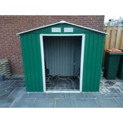 Tuinhuis metaal groen zeer goede staat