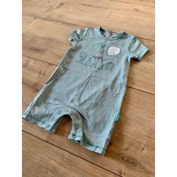 Z.g.a.n. Groen boxpakje, zomer, unisex, Hema, maat 74