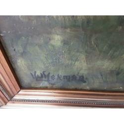 Groot schilderij antiek