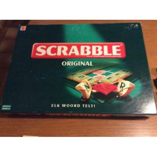 Scrabble groene doos