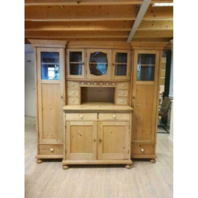 *ACTIE* Mooie Oud Grenen Buffetkast / Raketkast (2435B)