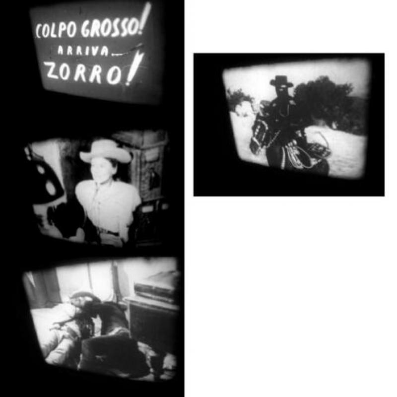 x 8mm film 3x Zorro Laurel & Hardy & Begasi- zw/w - 50mtr -
