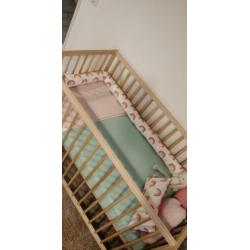 Bed Bumper nestje baby kind handmade - animal print Leo