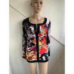 Etoile Du Monde top maat L 44 multicolor zwart maat 6