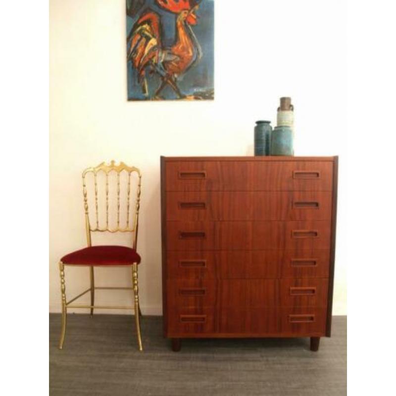 Deense jaren 60 design ladekast in teak - retro vintage