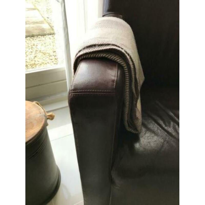 fauteuil Bruin Leder 2 stuks