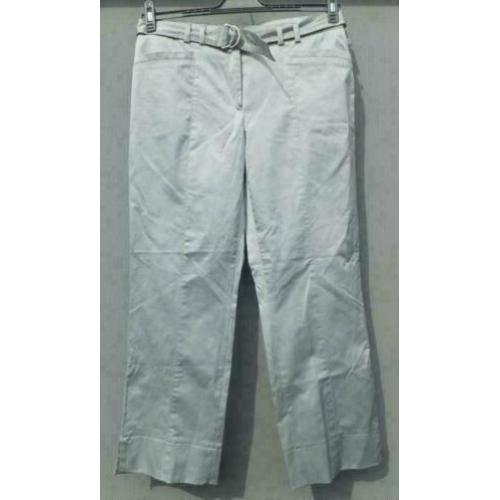 BRAX licht zeegroen 7/8 glans stretch broek mt 38/40