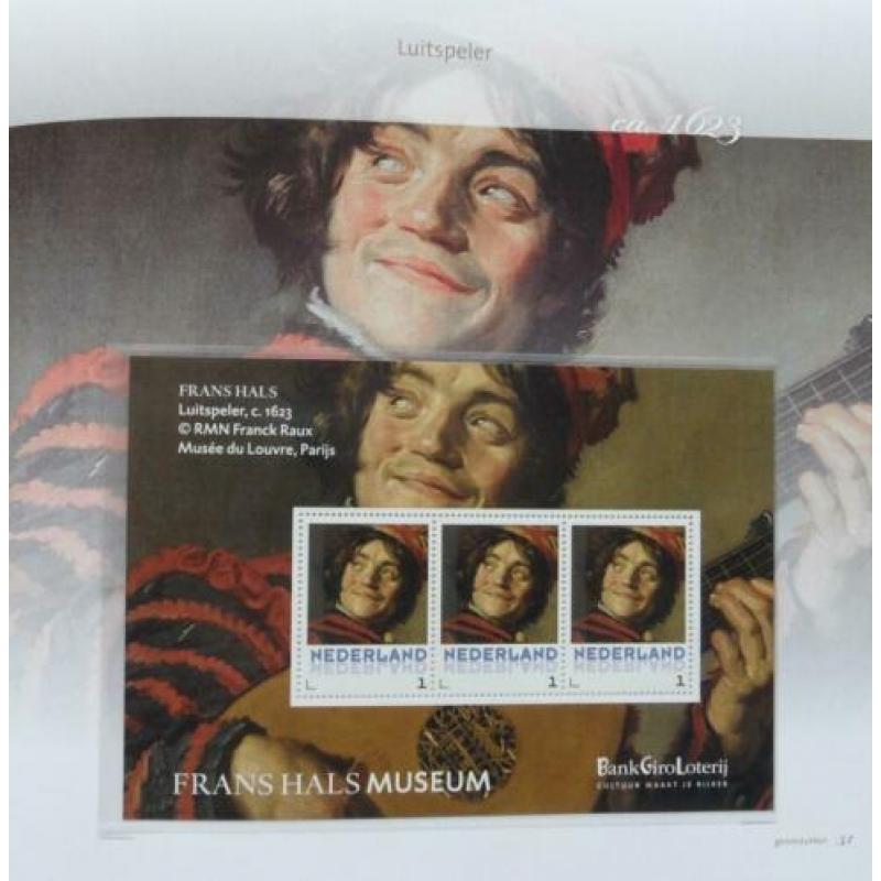 Boek inclusief 3 velletjes persoonlijke postzegels Frans Hal