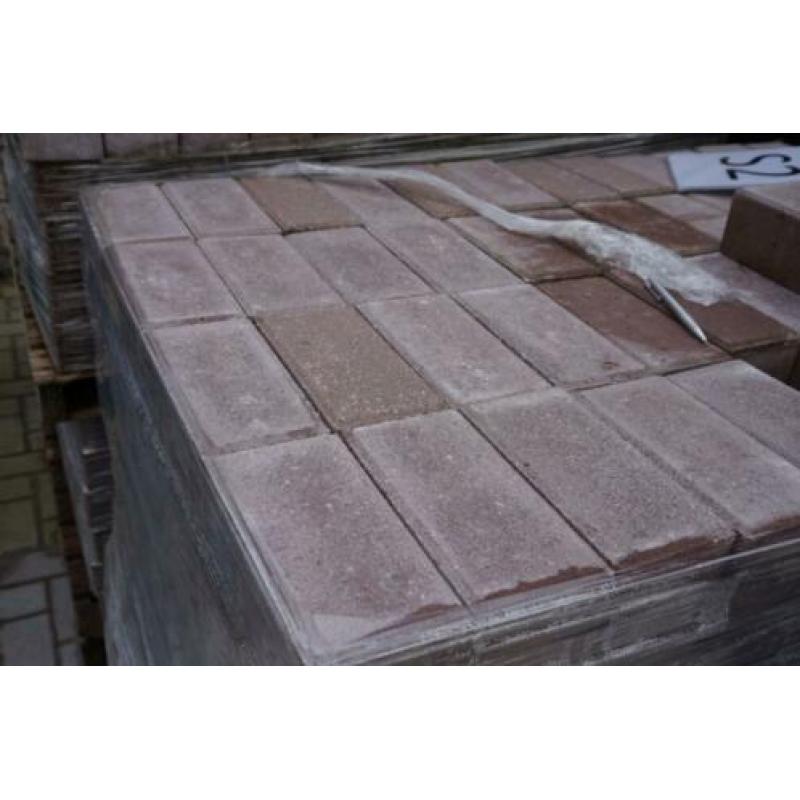 Te koop betonklinkers 8 cm heidekleur