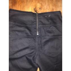 Pieces zwarte broek maat s met rits aan de achterkant