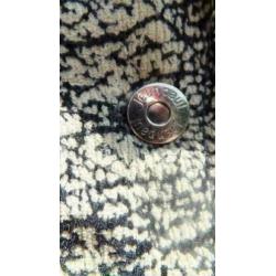 JEAN PAUL stretch zwart/beige bewerkte blazer mt 40