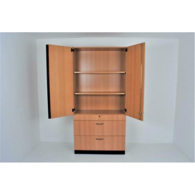 Houten Archiefkast 206,5x100x44cm €125,- ex