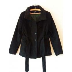Winterjas zwart maat 40
