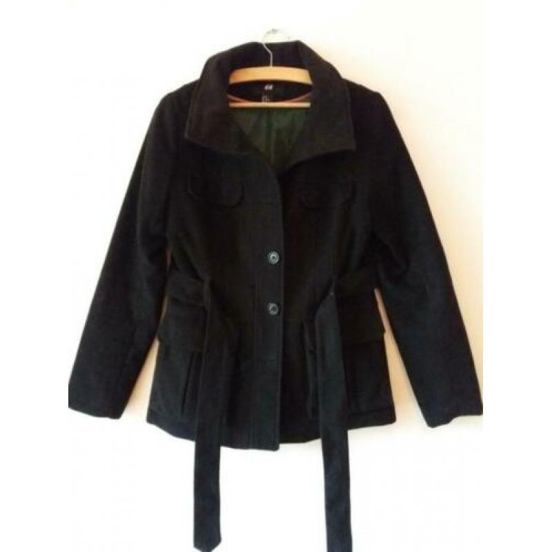 Winterjas zwart maat 40