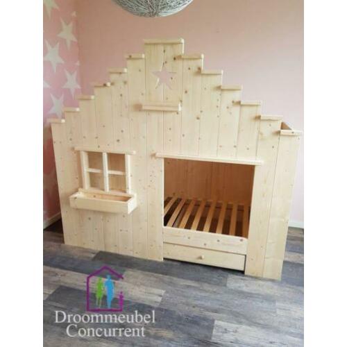 GRATIS MONTAGE! Bedhuisje Boomhutbed Steigerhout Vogelhuis