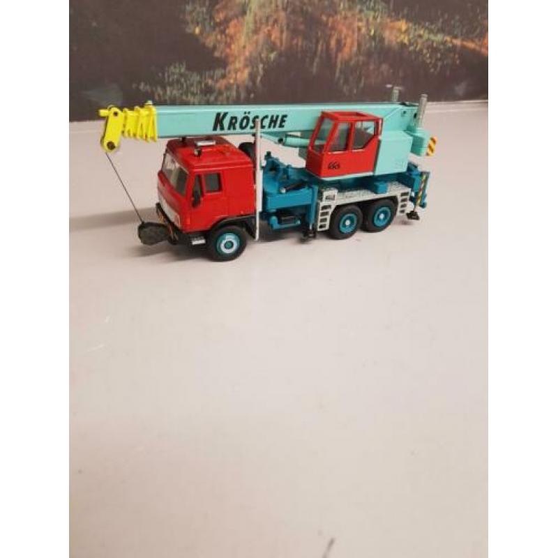 Te Koop Liaz Autokraan 6x4 uitv. Krosche 1/50 metaal