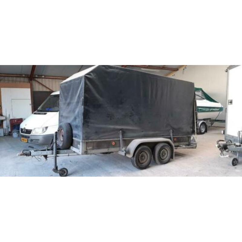 grote huif aanhanger met kenteken