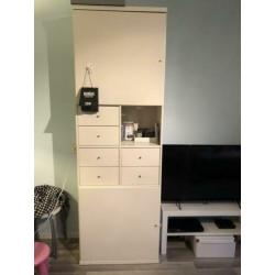 Wandmeubel wit 234x40x210 cm