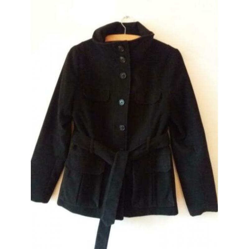 Winterjas zwart maat 40