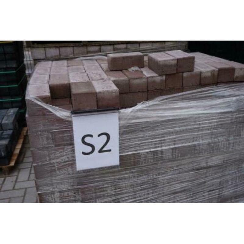 Te koop betonklinkers 8 cm heidekleur