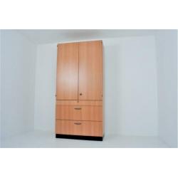 Houten Archiefkast 206,5x100x44cm €125,- ex