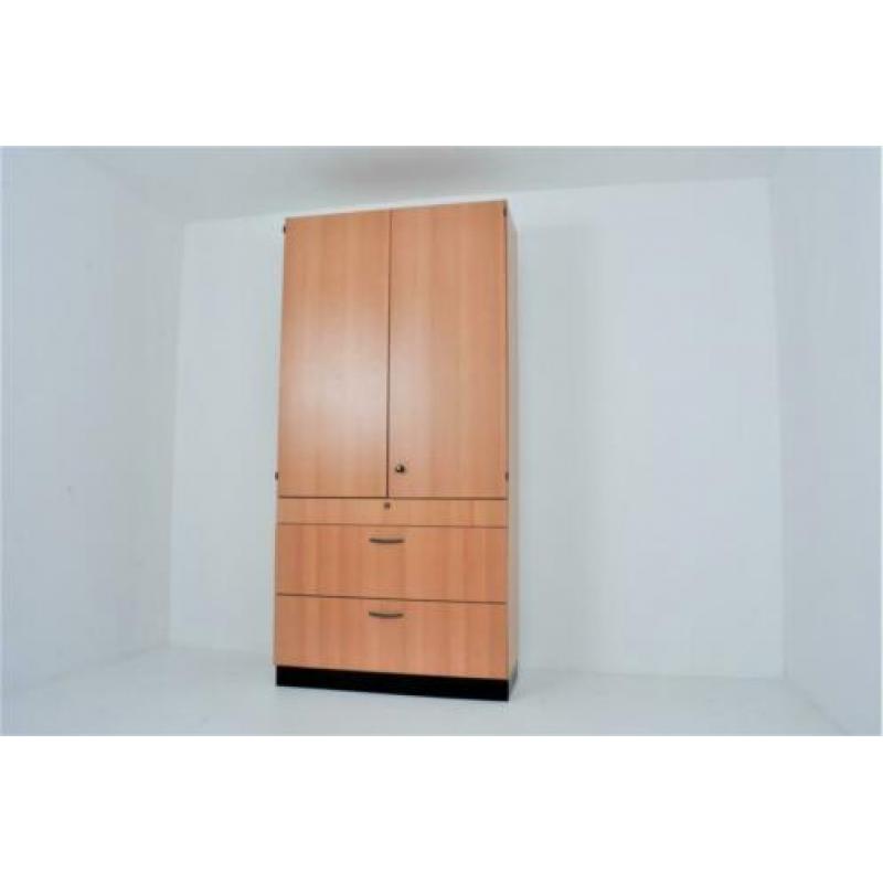 Houten Archiefkast 206,5x100x44cm €125,- ex