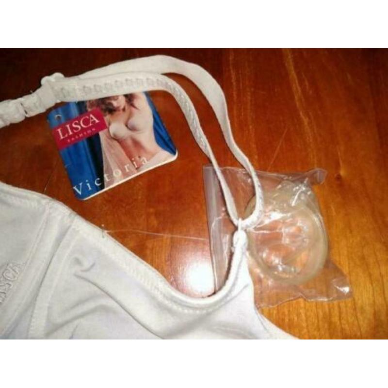 Witte T - shirt BH Lisca 75D NIEUW 75 D wit + extra bandjes