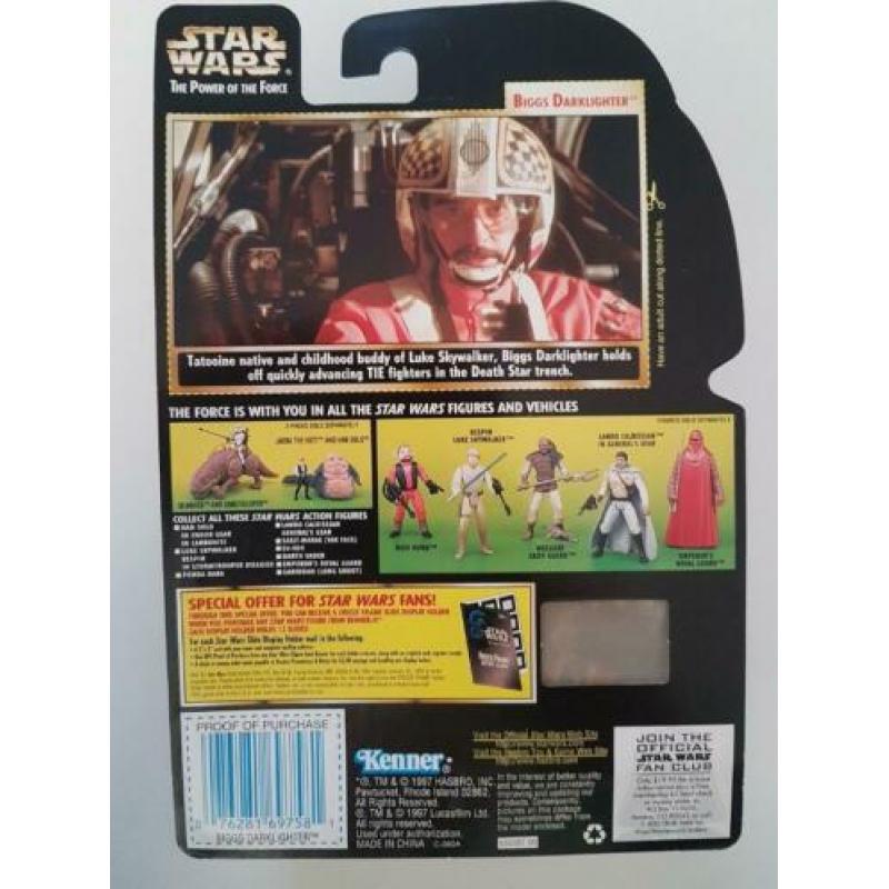 -40% Star Wars POTF FF Biggs Darklighter with Blaster Pistol