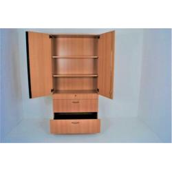 Houten Archiefkast 206,5x100x44cm €125,- ex