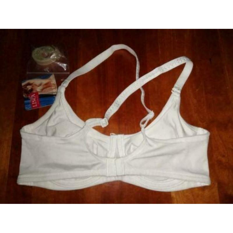 Witte T - shirt BH Lisca 75D NIEUW 75 D wit + extra bandjes
